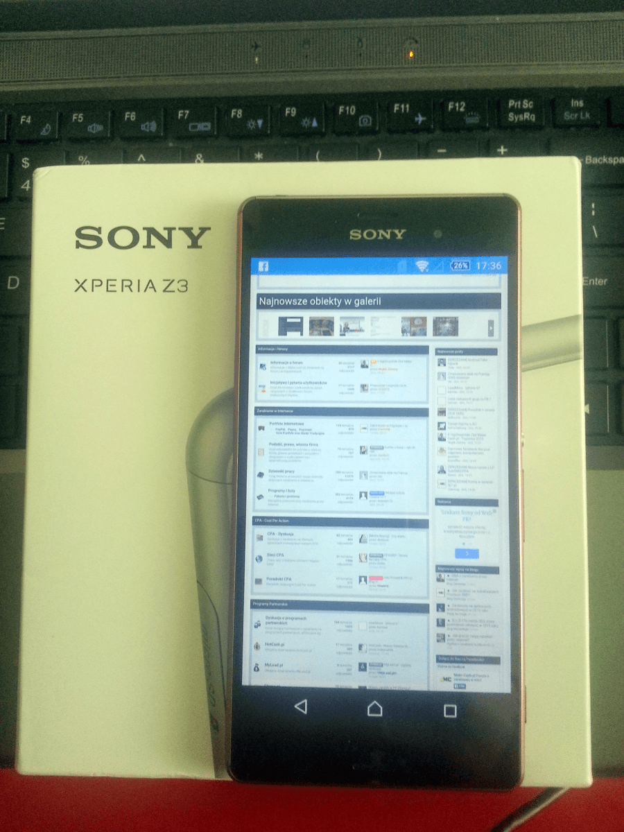 Sony Xperia Z3 za kasę z neta!