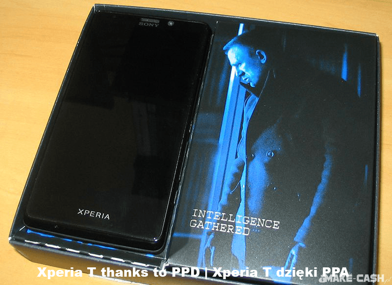 Sony Xperia T za zarobki z PPA