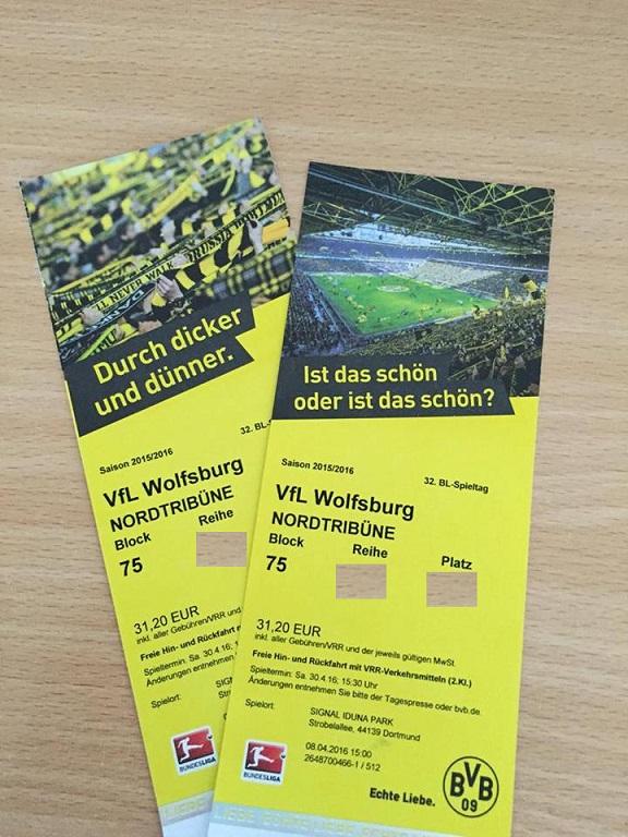 Bilety na mecz BVB vs. Wolfsburg