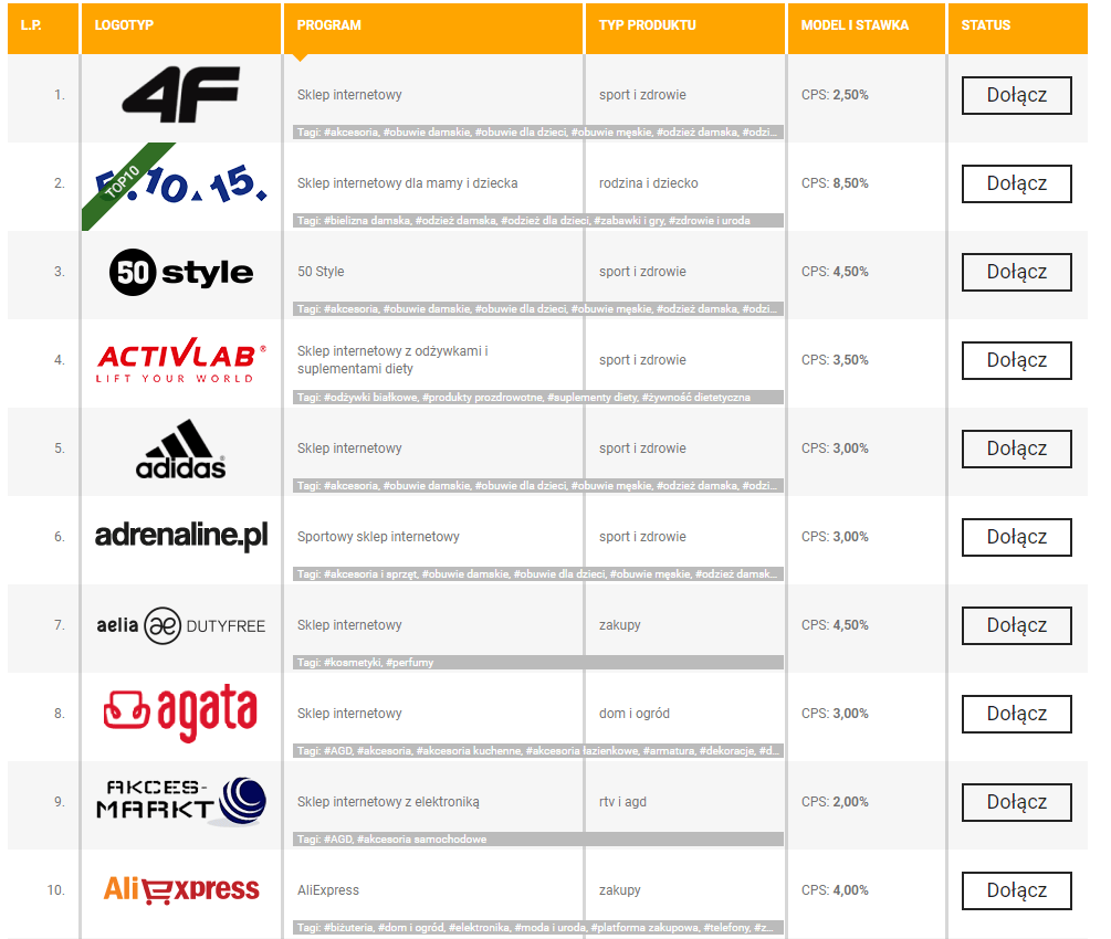 Leadstar-programy partnerskie