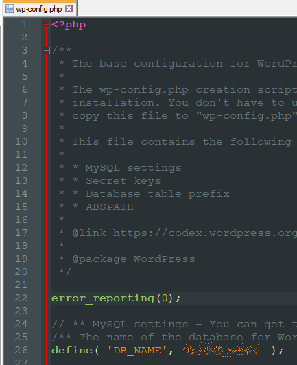 wordpress - edycja wp-config