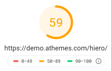 Pagespeed insighs - wynik średni