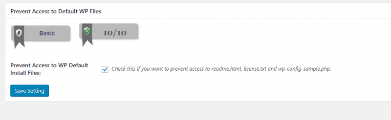 konfiguracja wtyczki ALL IN ONE SECURITY - wp file access