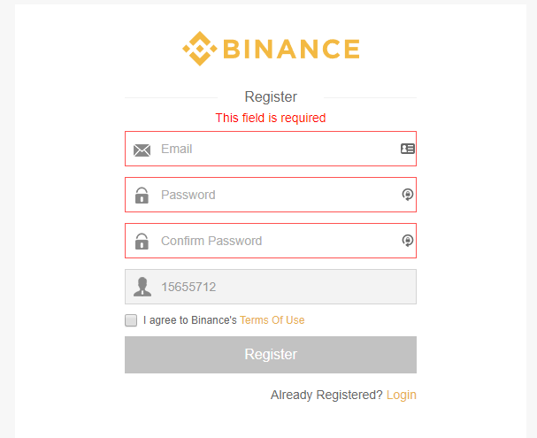 Binance rejestracja - giełda kryptowalut