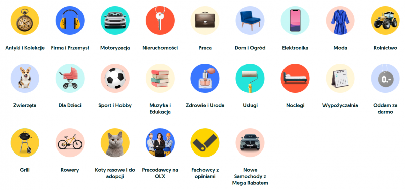 olx kategorie - opinie