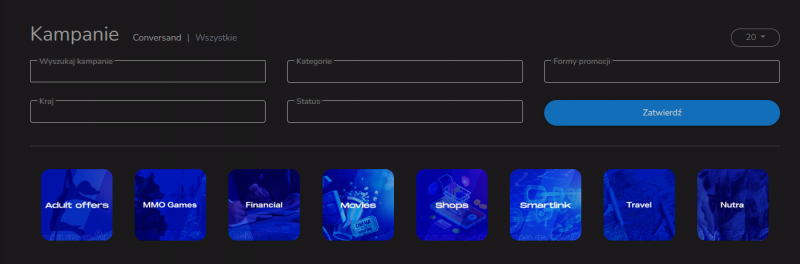 kampanie afiliacyjne i programy partnerskie conversand - recenzja