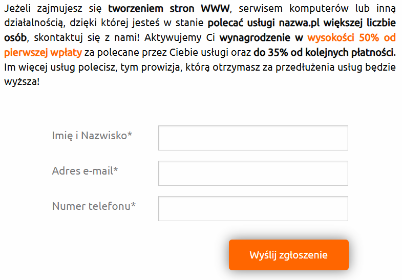nazwa.pl - program partnerski