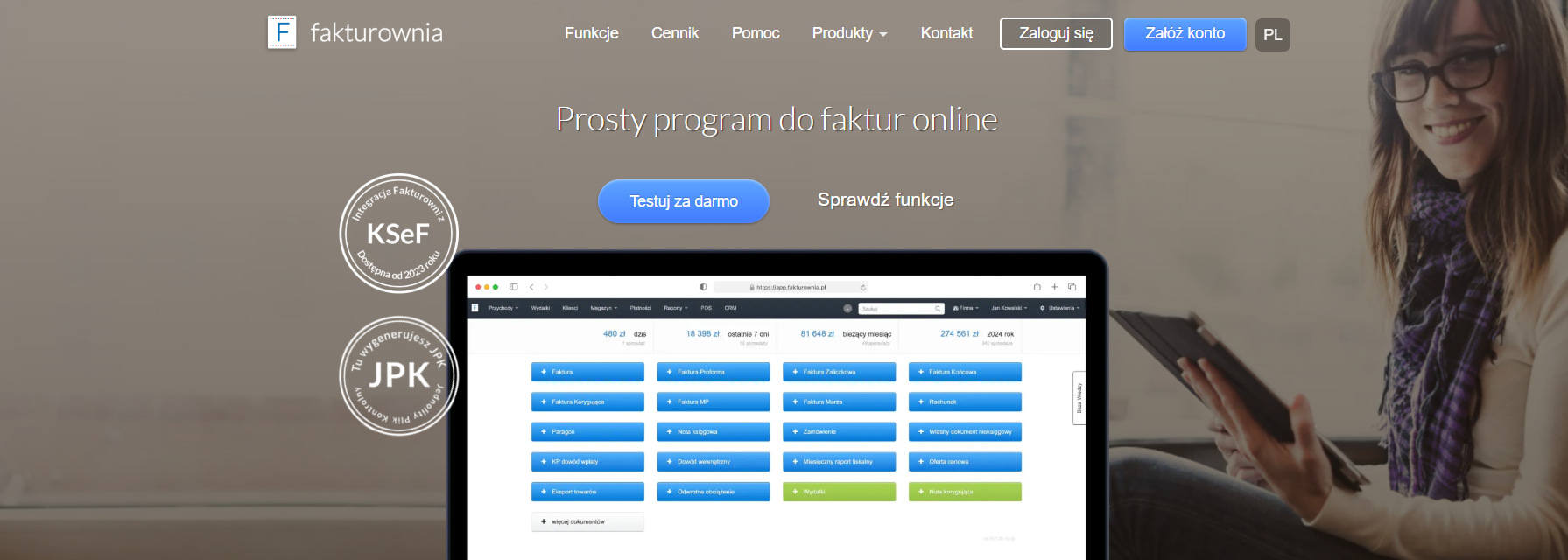 Więcej informacji o „Fakturownia.pl – opis i opinie - kompleksowe narzędzie do fakturowania online”