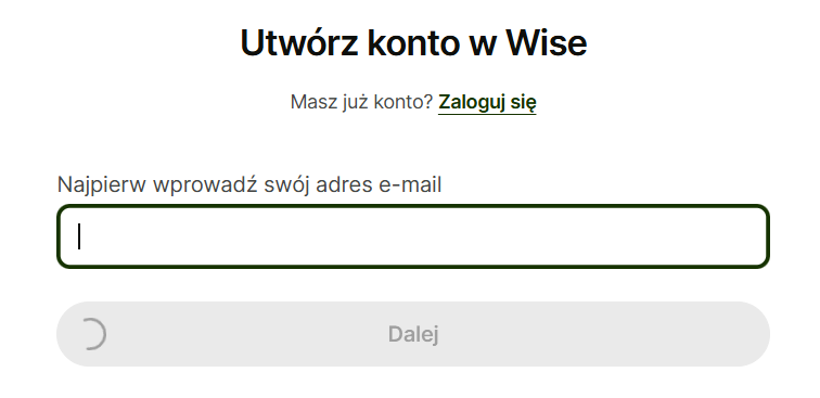 wise.com - rejestracja konta