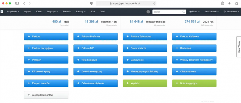 fakturownia - dostępne opcje - opinie