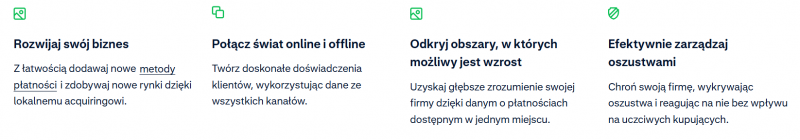 adyen - funkcjonalności