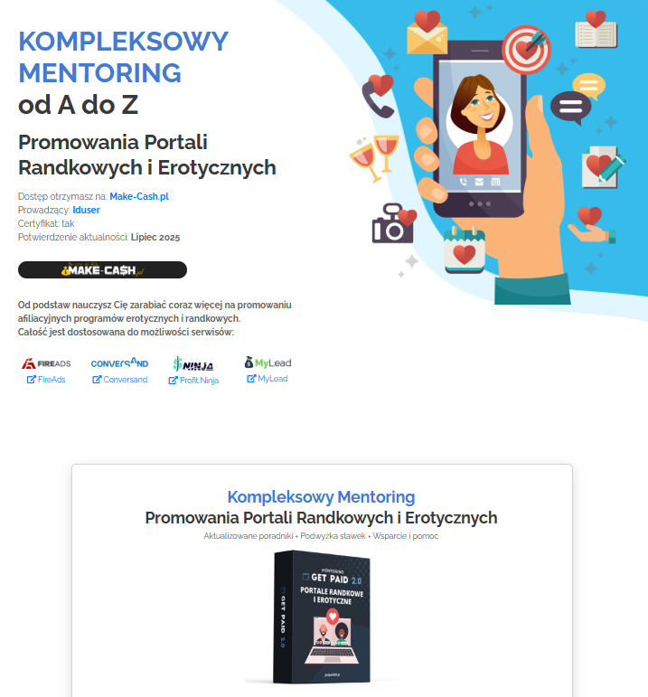 przykład landing page - strona sprzedażowa