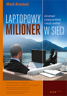 okładka książki "laptopowy milioner" - mark anastasi