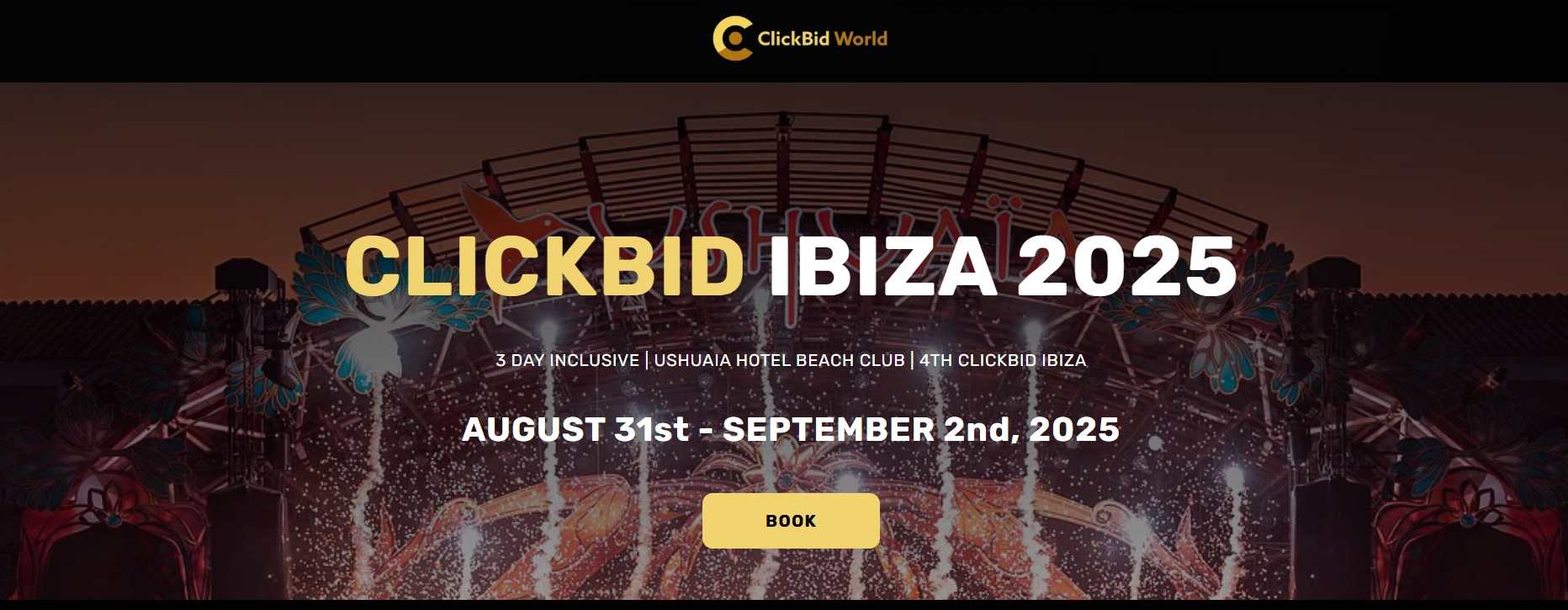 ClickBid Ibiza 2025 - 3-dniowy event na Ibizie (Hiszpania) - 250 miejsc