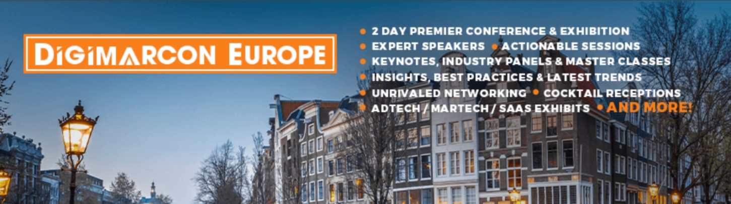DigiMarCon Europe - konferencja dot. marketingu internetowego w Amsterdamie (NL) 2026