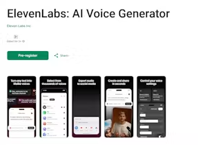 elevenlabs - aplikacja mobilna
