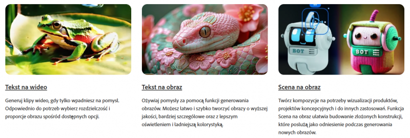 adobe firefly - możliwości generatora sztucznej inteligencji