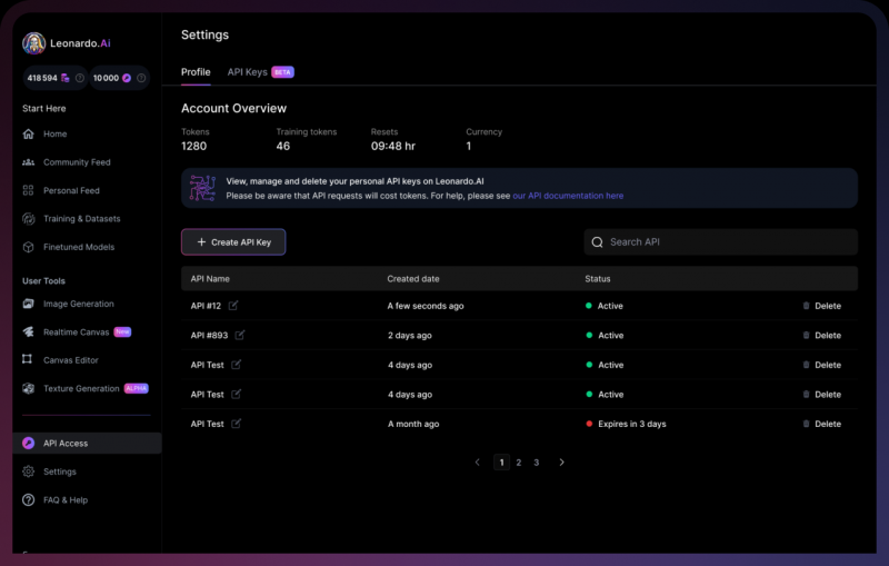 leonardo.ai - opinia o API
