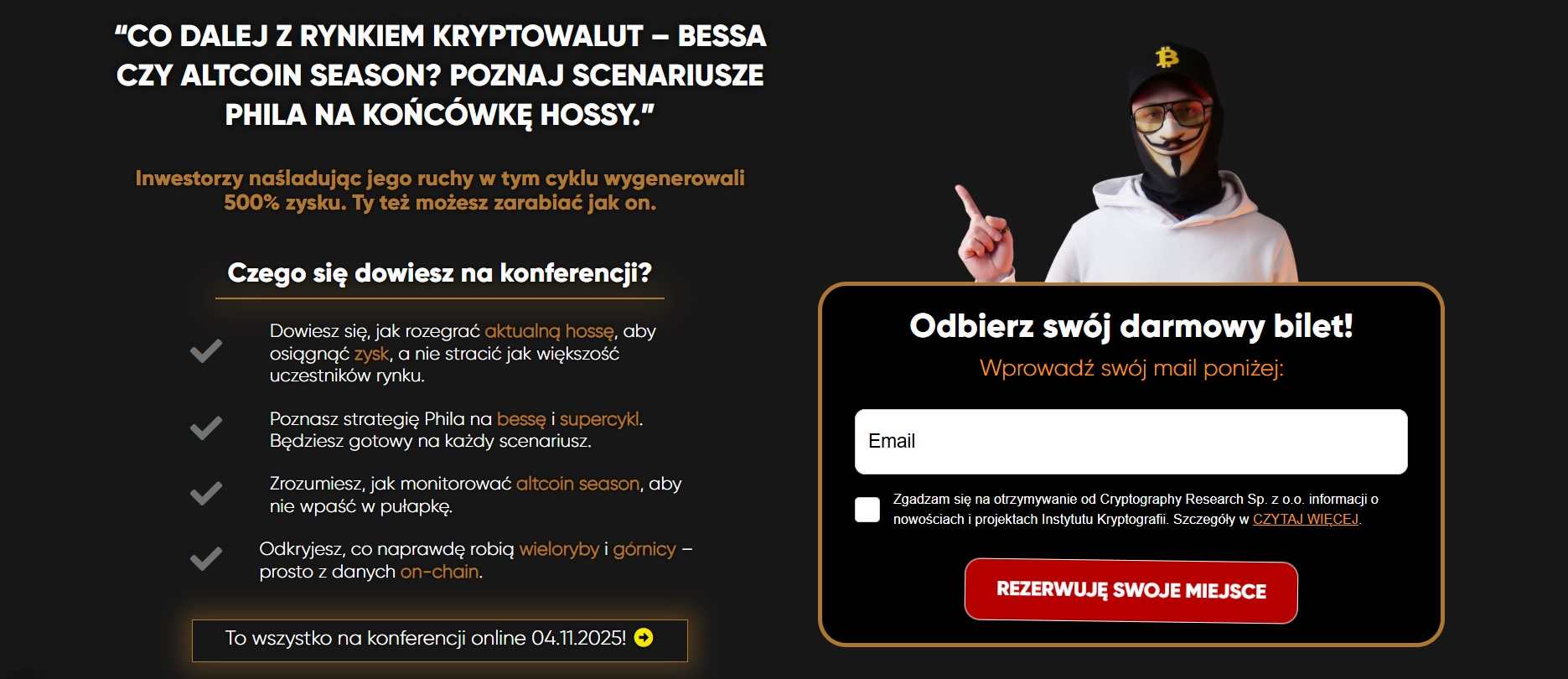 Otwarta Konferencja "Zarabiaj jak Phil Konieczny" (Online po polsku) 2025