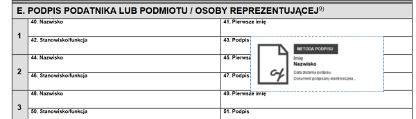Umiejscowienie podpisu profilem zaufanym - jak zmienić