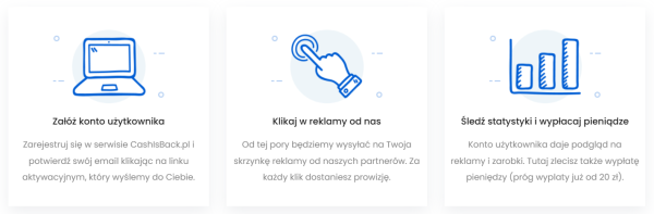 cashisback.pl - zarabiania na klikaniu w linki