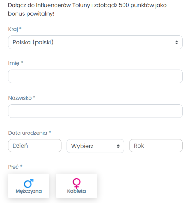 toluna.com - rejestracja konta