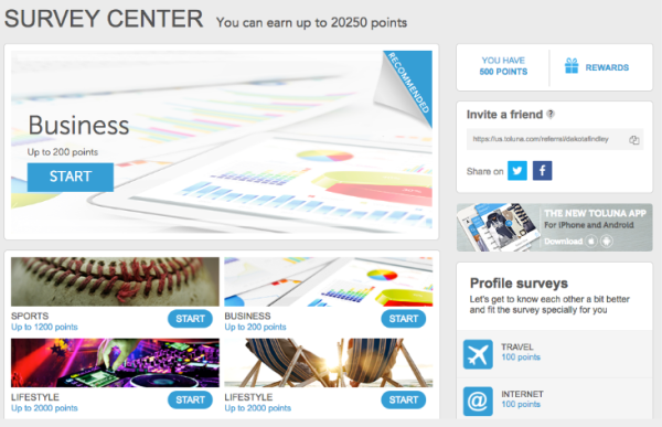 toluna - survey center
