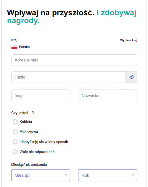 isay ipsos - rejestracja konta