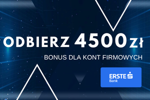 Erste - konto firmowe - promocja do 4500zł