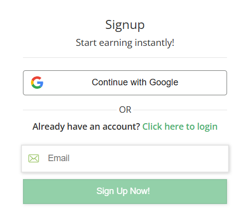 timebucks.com - formularz rejestracyjny