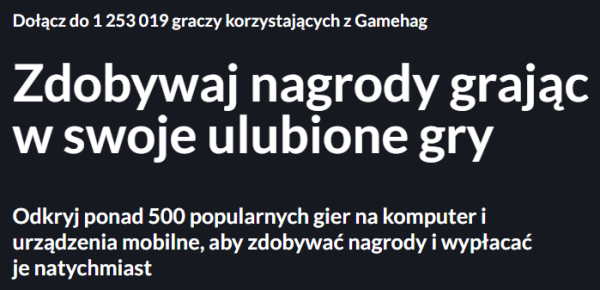 Gamehag - zarabianie na graniu w gry